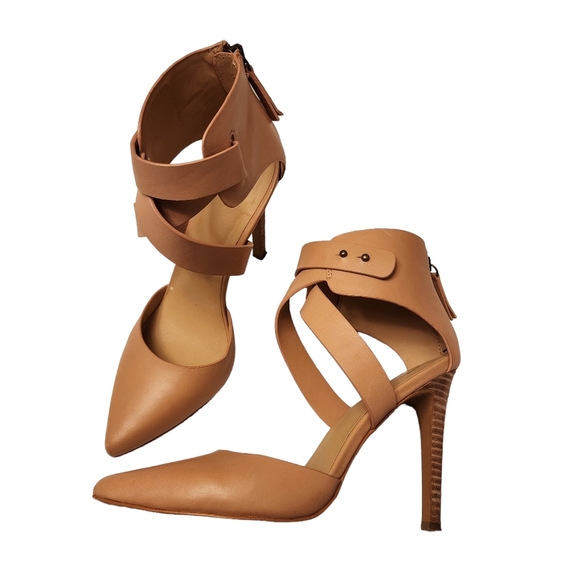 Joe's Jeans Pete Leather Heels Size 6 - Picture 1 of 13